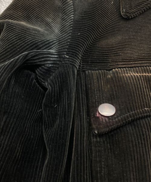 NUMBER (N)INE（ナンバーナイン）NUMBER (N)INE (ナンバーナイン) TAKAHIROMIYASHITA クルミ釦コーデュロイジャケット ブラック サイズ:3の古着・服飾アイテム