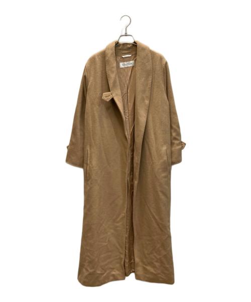 MaxMara（マックスマーラ）MaxMara (マックスマーラ) キャメルガウンコート ベージュ サイズ:42の古着・服飾アイテム