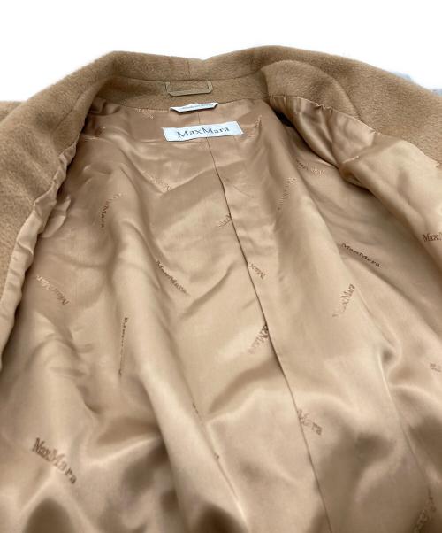 MaxMara（マックスマーラ）MaxMara (マックスマーラ) キャメルガウンコート ベージュ サイズ:42の古着・服飾アイテム