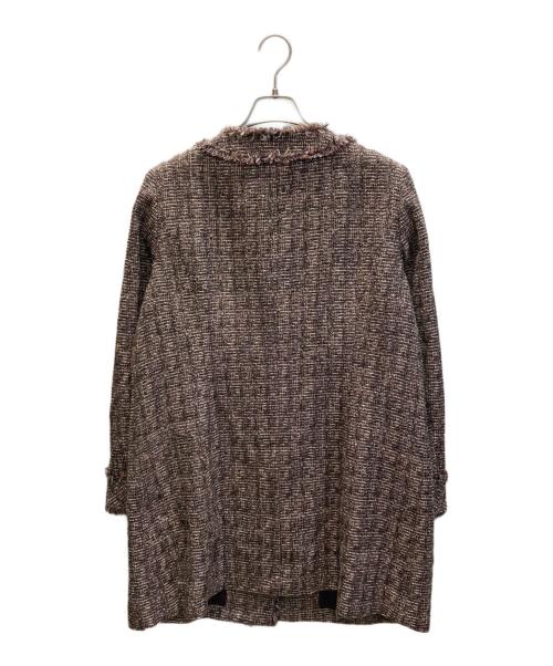 Leilian（レリアン）LEILIAN (レリアン) ツイードコート パープル サイズ:SIZE Freeの古着・服飾アイテム