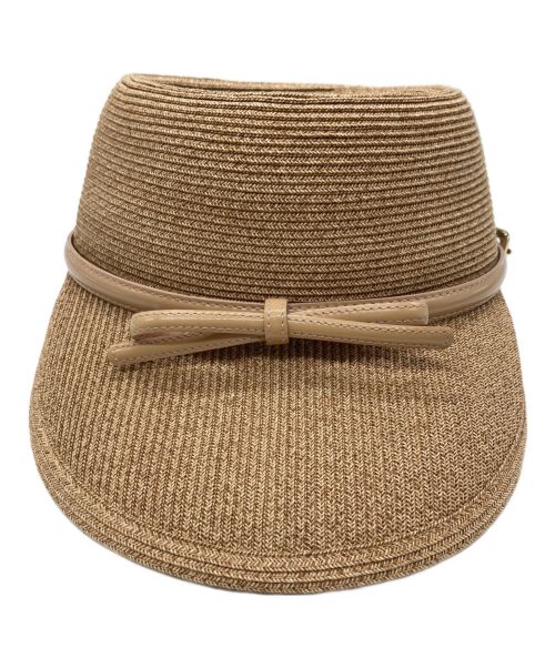 Athena NEW YORK（アシーナニューヨーク）Athena New York (アシーナニューヨーク) サンバイザー ベージュの古着・服飾アイテム