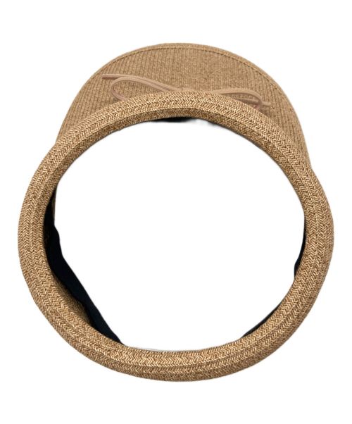 Athena NEW YORK（アシーナニューヨーク）Athena New York (アシーナニューヨーク) サンバイザー ベージュの古着・服飾アイテム