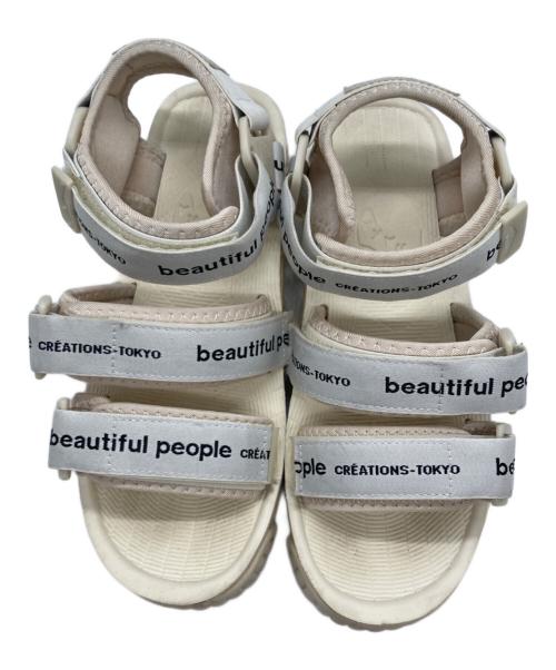 beautiful people（ビューティフルピープル）beautiful people (ビューティフルピープル) shaka (シャカ) コラボスポーツサンダル ベージュ サイズ:24㎝の古着・服飾アイテム