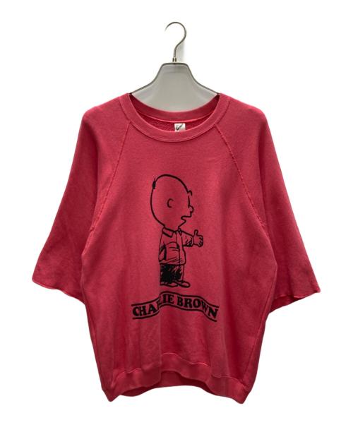 sports wear（スポーツウェア）sports wear (スポーツウェア) Vintage PEANUTS (ヴィンテージピーナッツ) プリントスウェット レッド サイズ:SIZE Mの古着・服飾アイテム