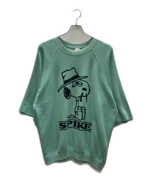 sports wear（スポーツウェア）sports wear PEANUTS (ピーナッツ) JOURNAL STANDARD relume (ジャーナルスタンダード レリューム) 別注 HALF SLEEVE スウェット グリーン サイズ:SIZE Freeの古着・服飾アイテム