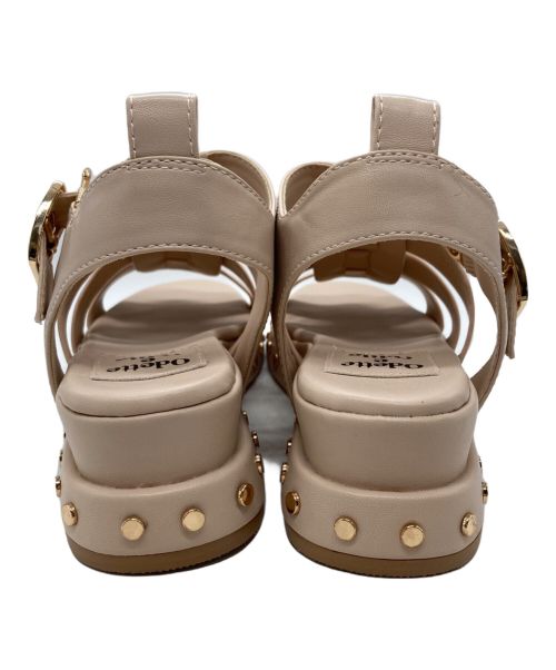 Odette e Odile（オデットエオディール）Odette e Odile (オデットエオディール) グルカスタッズサンダル ベージュ サイズ:Lの古着・服飾アイテム