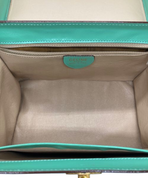 CELINE（セリーヌ）CELINE (セリーヌ) ヴィンテージバニティーバッグ グリーンの古着・服飾アイテム