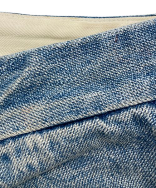 GUCCI（グッチ）GUCCI (グッチ) カットオフフレアデニム インディゴ サイズ:22の古着・服飾アイテム