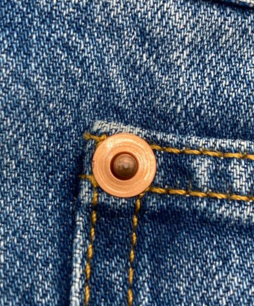 GUCCI（グッチ）GUCCI (グッチ) フラワー刺繍デニムミニスカート インディゴ サイズ:40の古着・服飾アイテム