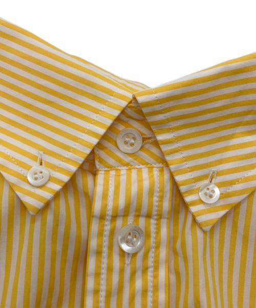 BALENCIAGA（バレンシアガ）BALENCIAGA (バレンシアガ) バックロゴストライプシャツ ホワイト×イエロー サイズ:34の古着・服飾アイテム