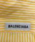 中古・古着 BALENCIAGA (バレンシアガ) バックロゴストライプシャツ ホワイト×イエロー サイズ:34：21000円