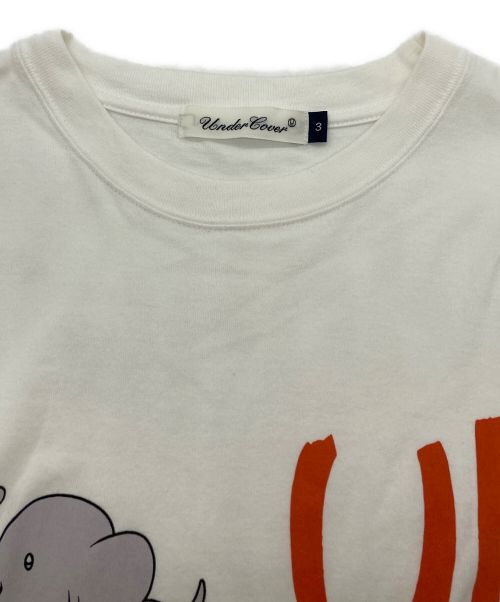 UNDERCOVER（アンダーカバー）UNDERCOVER (アンダーカバー) プリントTシャツ ホワイト サイズ:3の古着・服飾アイテム