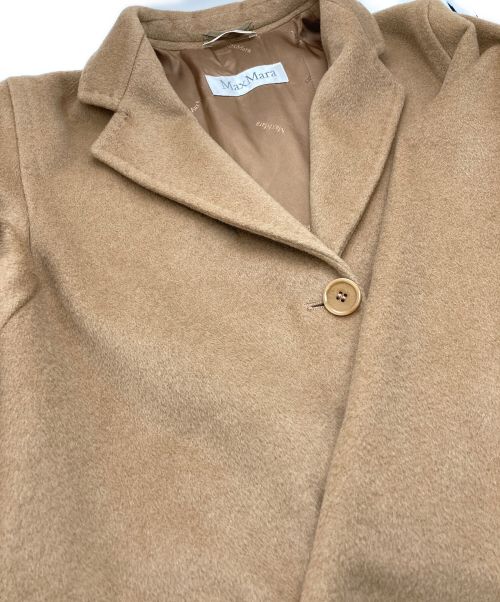 MaxMara（マックスマーラ）MaxMara (マックスマーラ) キャメルロングコート ベージュ サイズ:SIZE 40の古着・服飾アイテム