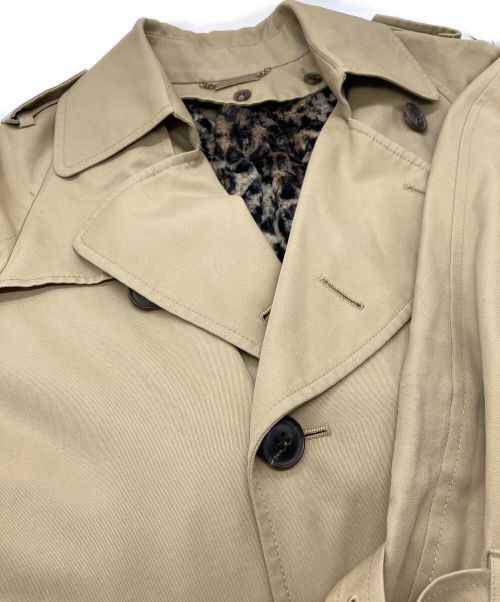 beautiful people（ビューティフルピープル）beautiful people (ビューティフルピープル) ultimate pima twill maxilong trench coat ベージュ サイズ:SIZE 140の古着・服飾アイテム