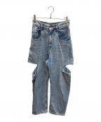 Maison Margielaメゾンマルジェラ）の古着「Slash Detail Denim Pants メンズ デニム ジーンズ スラッシュディテール」｜インディゴ