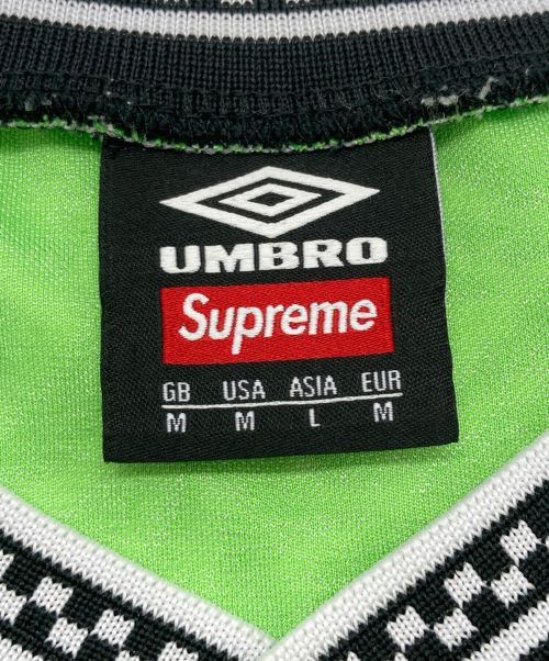 SUPREME（シュプリーム）SUPREME (シュプリーム) UMBRO (アンブロ) Jacquard Animal Print Soccer Jersey グリーン サイズ:SIZE ASIA Lの古着・服飾アイテム