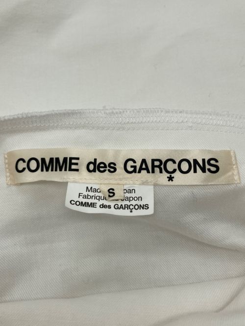 COMME des GARCONS（コムデギャルソン）COMME des GARCONS (コムデギャルソン) デザインハイネックカットソー ホワイト サイズ:SIZE Sの古着・服飾アイテム