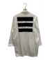 BLACK COMME des GARCONS (ブラック コムデギャルソン) ラインテープスプリングコート ホワイト サイズ:SIZE L：8000円