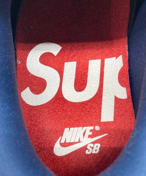 NIKE SB（ナイキエスビー）NIKE SB (ナイキエスビー) SUPREME (シュプリーム) Dunk Low OG QS ネイビー×ゴールド サイズ:SIZE 28.5cmの古着・服飾アイテム