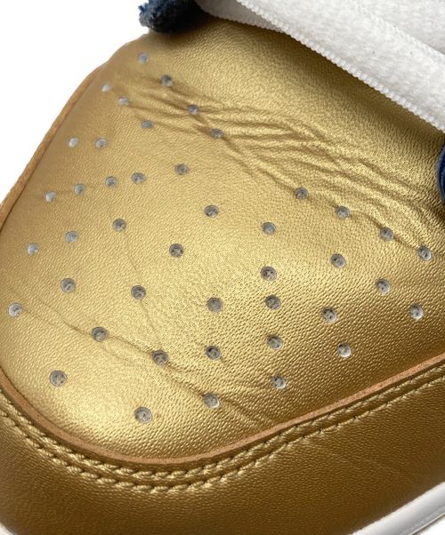 NIKE SB（ナイキエスビー）NIKE SB (ナイキエスビー) SUPREME (シュプリーム) Dunk Low OG QS ネイビー×ゴールド サイズ:SIZE 28.5cmの古着・服飾アイテム