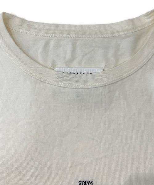 Maison Margiela（メゾンマルジェラ）Maison Margiela (メゾンマルジェラ) ミニロゴ Tシャツ ホワイト サイズ:48の古着・服飾アイテム