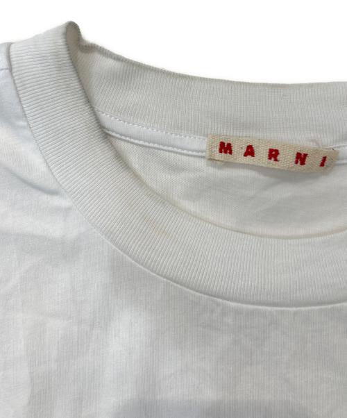 MARNI（マルニ）MARNI (マルニ) レタリングプリントクルーネックTシャツ ホワイト サイズ:40の古着・服飾アイテム