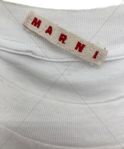 MARNI（マルニ）MARNI (マルニ) レタリングプリントクルーネックTシャツ ホワイト サイズ:40の古着・服飾アイテム