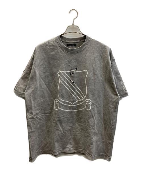 RE: Number (N)ine（リナンバーナイン）RE: Number (N)ine (リナンバーナイン) EMBLEM CLASH PIGMENT BIO TEE グレー サイズ:SIZE 4の古着・服飾アイテム