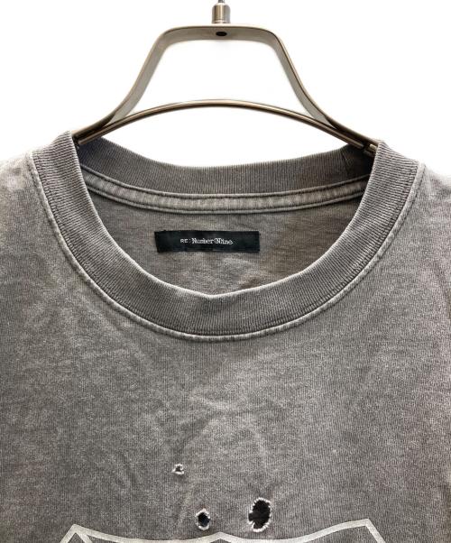 RE: Number (N)ine（リナンバーナイン）RE: Number (N)ine (リナンバーナイン) EMBLEM CLASH PIGMENT BIO TEE グレー サイズ:SIZE 4の古着・服飾アイテム