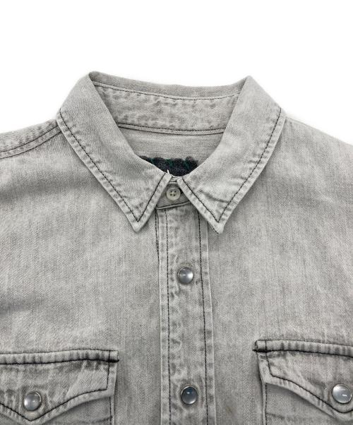 R.H.Vintage（ロンハーマン・ヴィンテージ）R.H.Vintage (ロンハーマン・ヴィンテージ) デニムウエスタンシャツ グレー サイズ:XSの古着・服飾アイテム