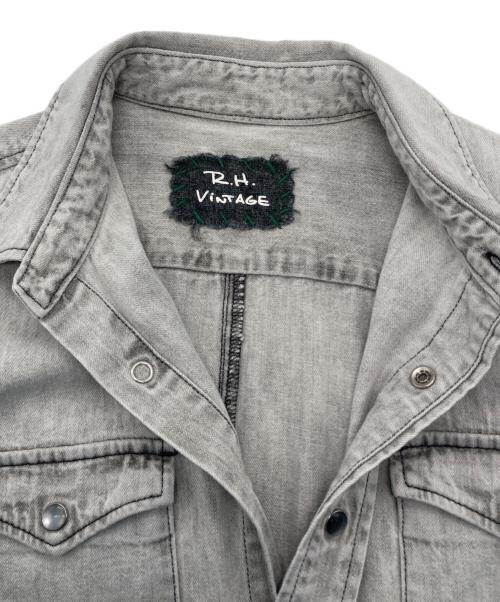 R.H.Vintage（ロンハーマン・ヴィンテージ）R.H.Vintage (ロンハーマン・ヴィンテージ) デニムウエスタンシャツ グレー サイズ:XSの古着・服飾アイテム