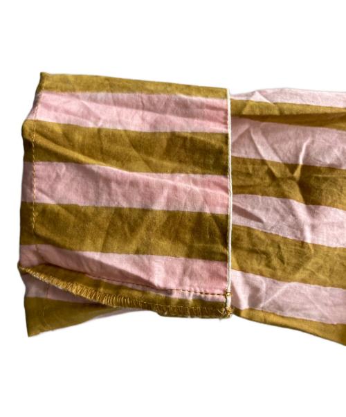 SSZ（エスエスズィー）SSZ (エスエスズィー) Ron Herman (ロンハーマン) 別注 Isle Frock Thick Striped Dress ピンク×ブラウン サイズ:SIZE Sの古着・服飾アイテム