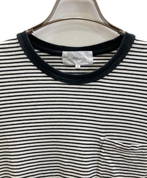FOLL（フォル）FOLL (フォル) wardrobe border tee ホワイト×ブラック サイズ:SIZE 1の古着・服飾アイテム