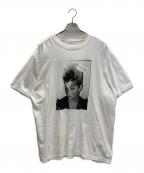 AKA SIX SIMON BARKERエーケーエーシックスバイサイモンバーカー）の古着「PUNK'S DEAD プリントTシャツ」｜ホワイト
