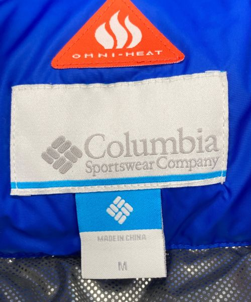 Columbia（コロンビア）Columbia (コロンビア) ビッグリブマウンテンダウンジャケット ブルー×ブラック サイズ:SIZE Mの古着・服飾アイテム