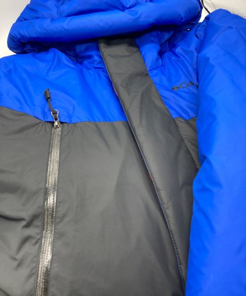 Columbia（コロンビア）Columbia (コロンビア) ビッグリブマウンテンダウンジャケット ブルー×ブラック サイズ:SIZE Mの古着・服飾アイテム