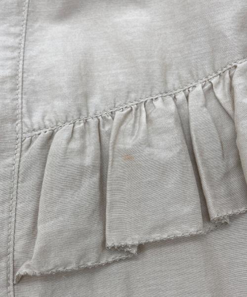 Spick and Span（スピック＆スパン）Spick and Span (スピックアンドスパン) コットンシルクティアードフリルスリーブブラウス ベージュ サイズ:SIZE Freeの古着・服飾アイテム