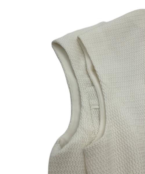 ANAYI（アナイ）ANAYI (アナイ) カラミツイードポケットジレ ホワイト サイズ:36の古着・服飾アイテム