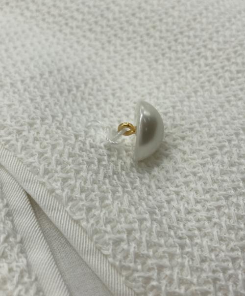 ANAYI（アナイ）ANAYI (アナイ) カラミツイードポケットジレ ホワイト サイズ:36の古着・服飾アイテム