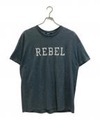 UNDERCOVER×GILDANアンダーカバー×ギルダン）の古着「REBEL パッチ Tシャツ」｜グレー