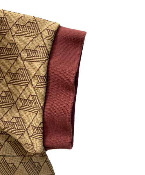 LACOSTE（ラコステ）LACOSTE (ラコステ) モノグラムジャカードポロシャツ ブラウン サイズ:FR 3/US Sの古着・服飾アイテム