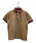 LACOSTE（ラコステ）の古着「モノグラムジャカードポロシャツ」｜ブラウン