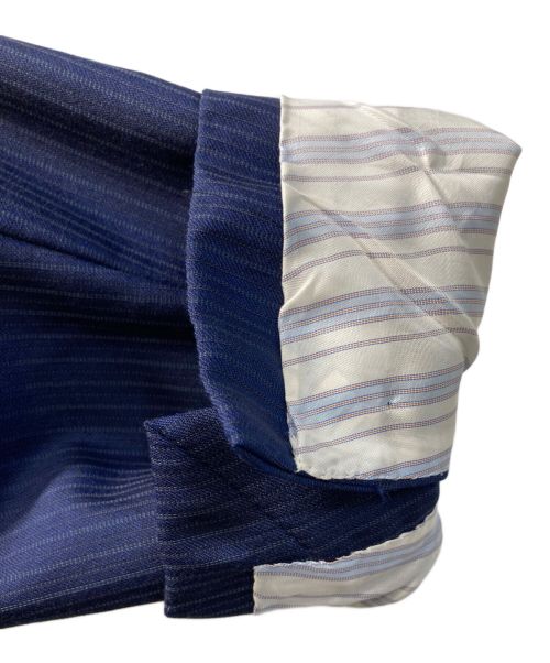 valditaro per SHIPS（ヴァルディターロ シップス）valditaro per SHIPS (ヴァルディターロ シップス) ストライプ3Bセットアップジャケット ネイビー サイズ:46の古着・服飾アイテム