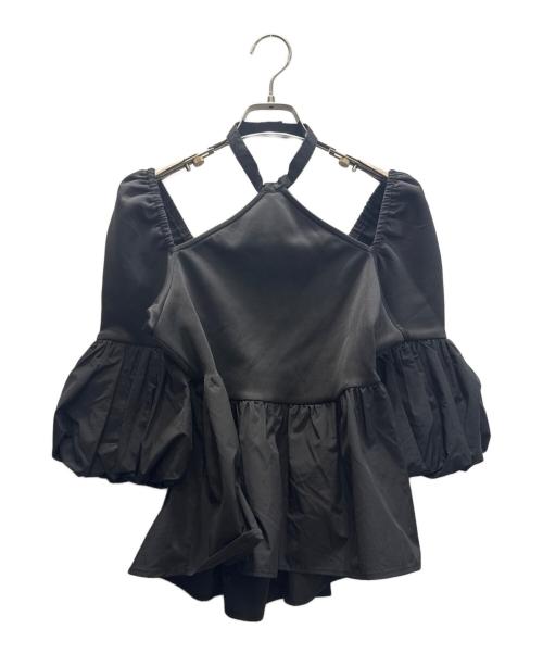 sahara（サハラ）sahara (サハラ) Balloon Sleeve Top ブラック サイズ:表記無しの古着・服飾アイテム