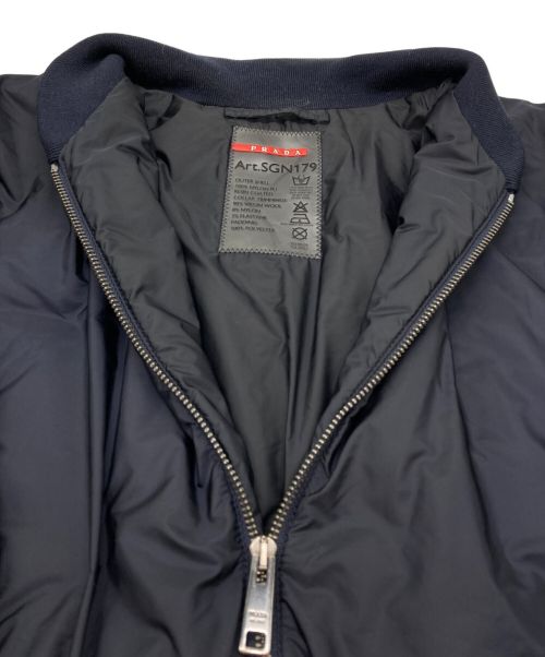 PRADA SPORTS（プラダスポーツ）PRADA SPORTS (プラダスポーツ) 中綿ブルゾン ネイビー サイズ:44の古着・服飾アイテム