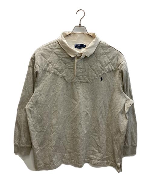 POLO RALPH LAUREN（ポロ・ラルフローレン）POLO RALPH LAUREN (ポロ・ラルフローレン) チンストヘビーポロスウェット グレー サイズ:SIZE 3XBの古着・服飾アイテム