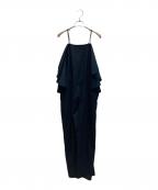 HERITANOVUMヘリテノーム）の古着「ハイツイストコットンオールインワン」｜ネイビー