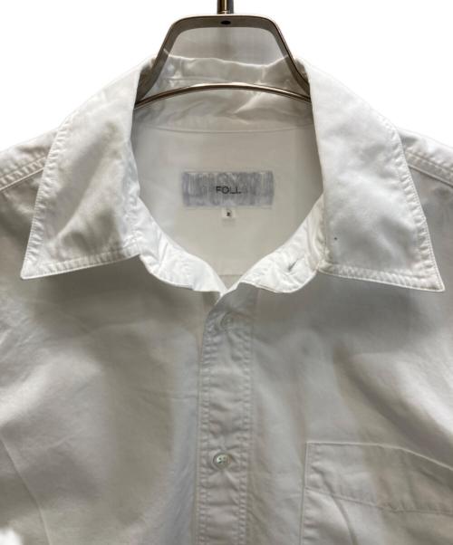 FOLL（フォル）FOLL (フォル) broad heavy washed shirt ホワイト サイズ:SIZE 2の古着・服飾アイテム