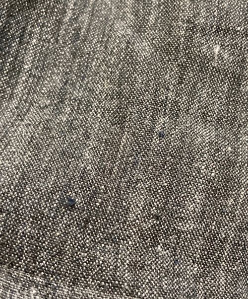 South2 West8（サウスツー ウエストエイト）South2 West8 (サウスツー ウエストエイト) String V Neck Shirt - Linen Block Plaid ブラック サイズ:Sの古着・服飾アイテム