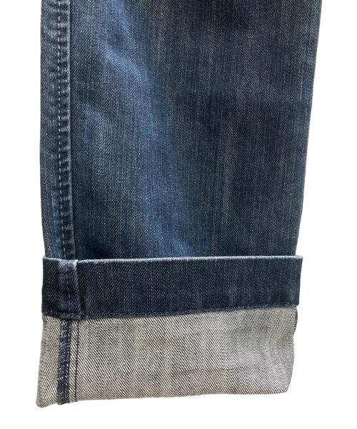 MARITHE+FRANCOIS GIRBAUD（マリテフランソワジルボー）MARITHE+FRANCOIS GIRBAUD (マリテフランソワジルボー) クラッシュ加工ストレートカーゴデニム インディゴ サイズ:SIZE Lの古着・服飾アイテム